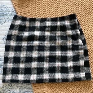 Plaid Mini Skirt Size M